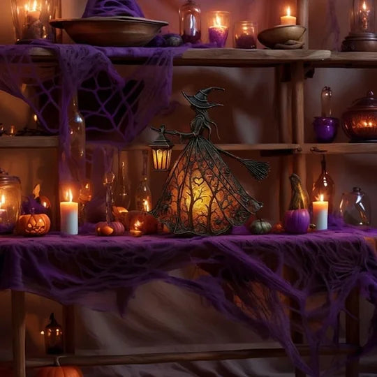 Linterna de Bruja de Halloween