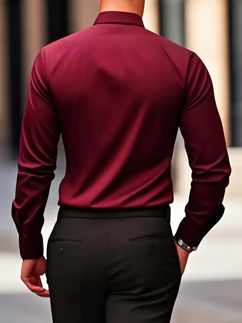 Larry - Camisa de manga larga casual elegante
