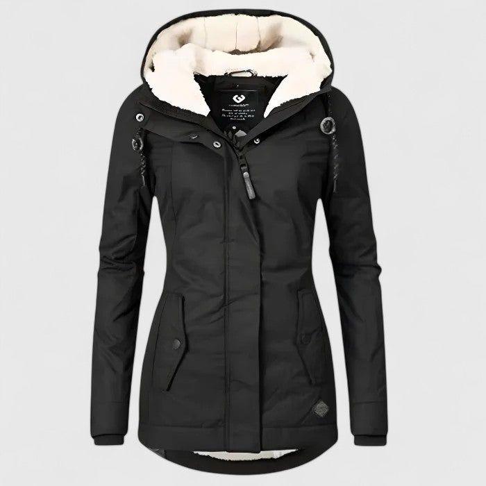 Chavelle - Abrigo con Capucha Casual Estiloso
