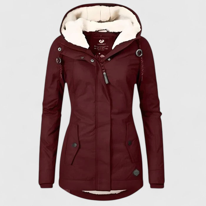 Chavelle - Abrigo con Capucha Casual Estiloso