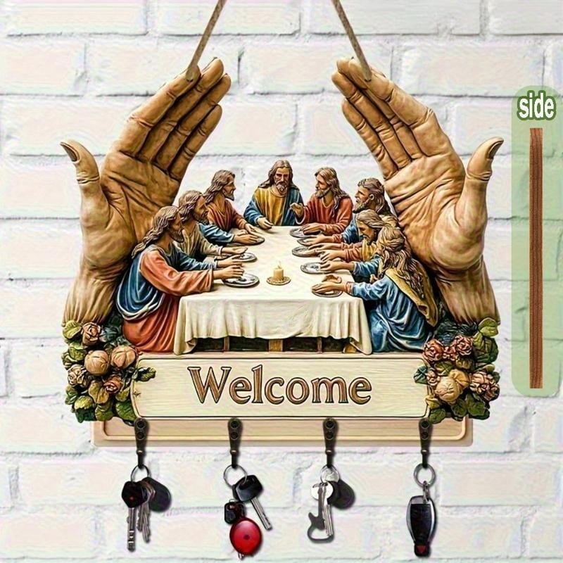 Colgador de Llaves Sagrado de Bienvenida