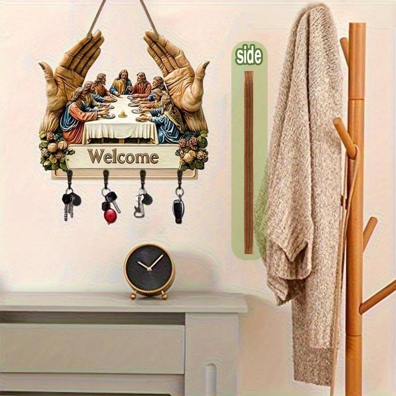 Colgador de Llaves Sagrado de Bienvenida