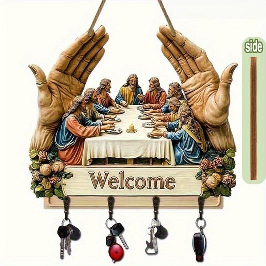 Colgador de Llaves Sagrado de Bienvenida