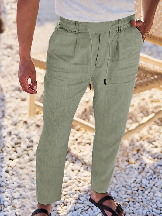 Daxon - Pantalones casuales elegantes