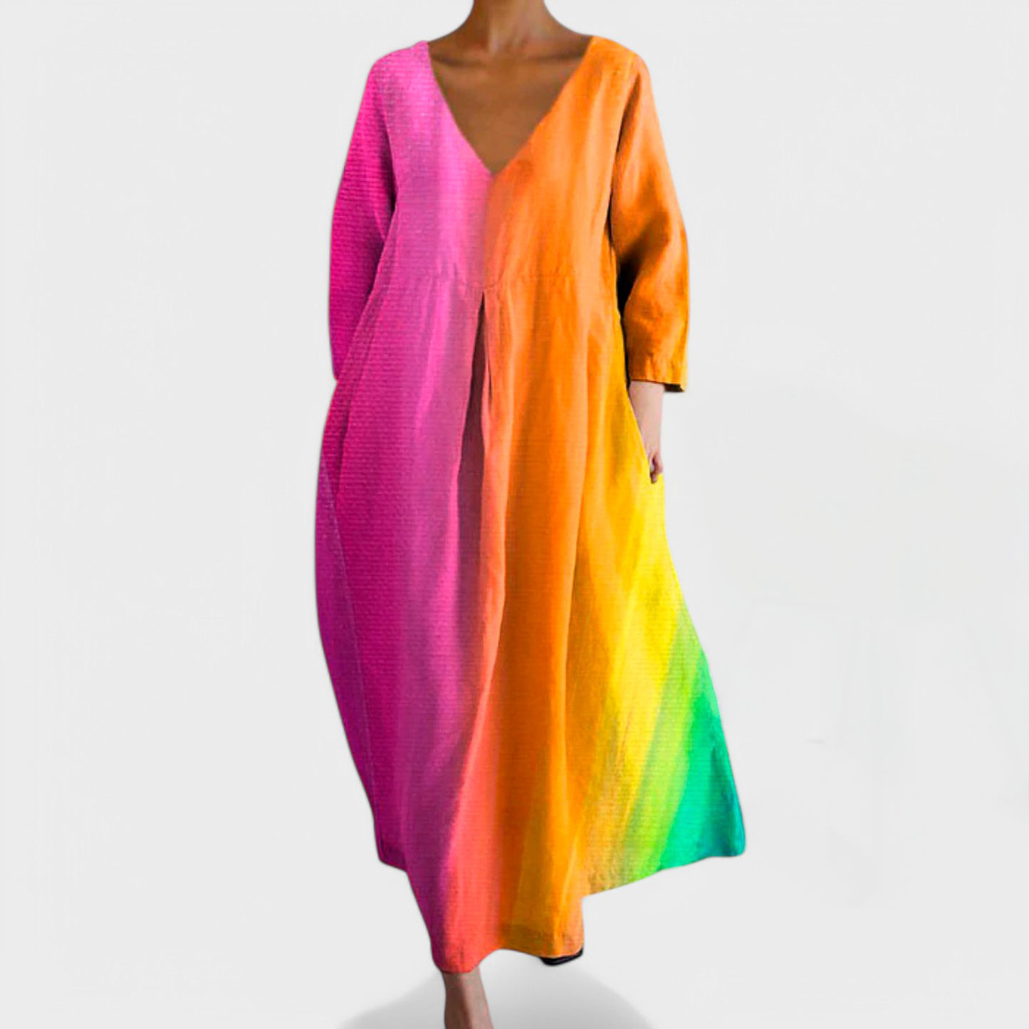 Gwenda - Vestido con escote en V casual elegante