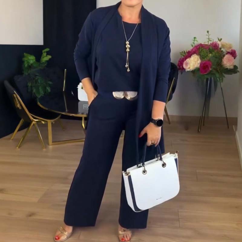 Charmaine - Conjunto de Tres Piezas Casual Elegante