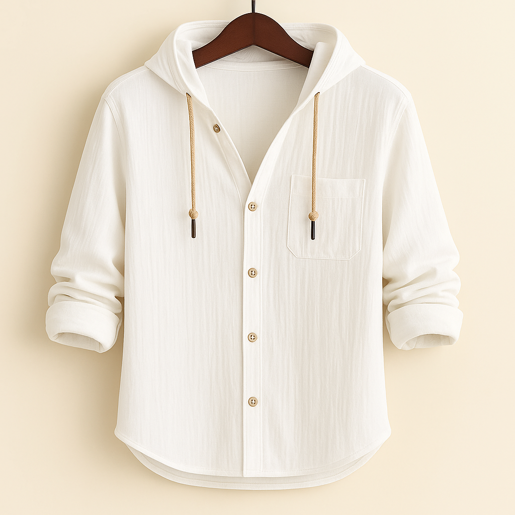 Leandro - Camisa con Capucha Casual Estilosa