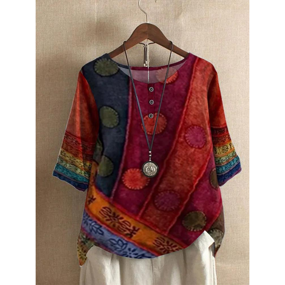 Taelyn - Blusa bohemia elegante y casual