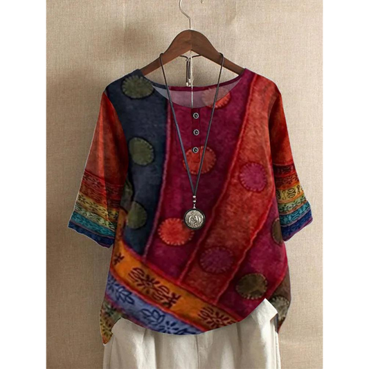 Taelyn - Blusa bohemia elegante y casual
