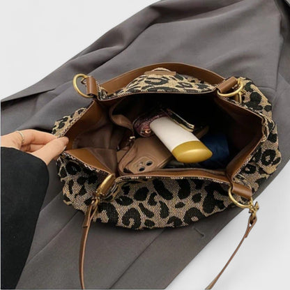 Winona - Bolso con estampado de leopardo casual con estilo
