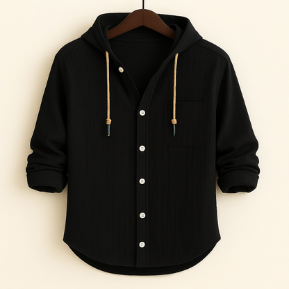 Leandro - Camisa con Capucha Casual Estilosa
