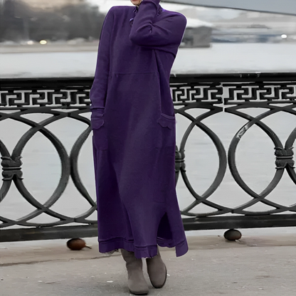 Larissa - Vestido Suéter Casual Estiloso
