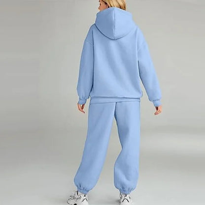 Cherith - Conjunto de Sudadera con Capucha de Dos Piezas Casual Estiloso