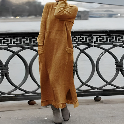 Larissa - Vestido Suéter Casual Estiloso