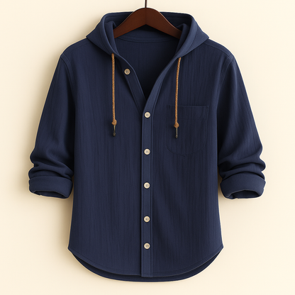Leandro - Camisa con Capucha Casual Estilosa