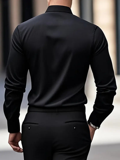 Larry - Camisa de manga larga casual elegante
