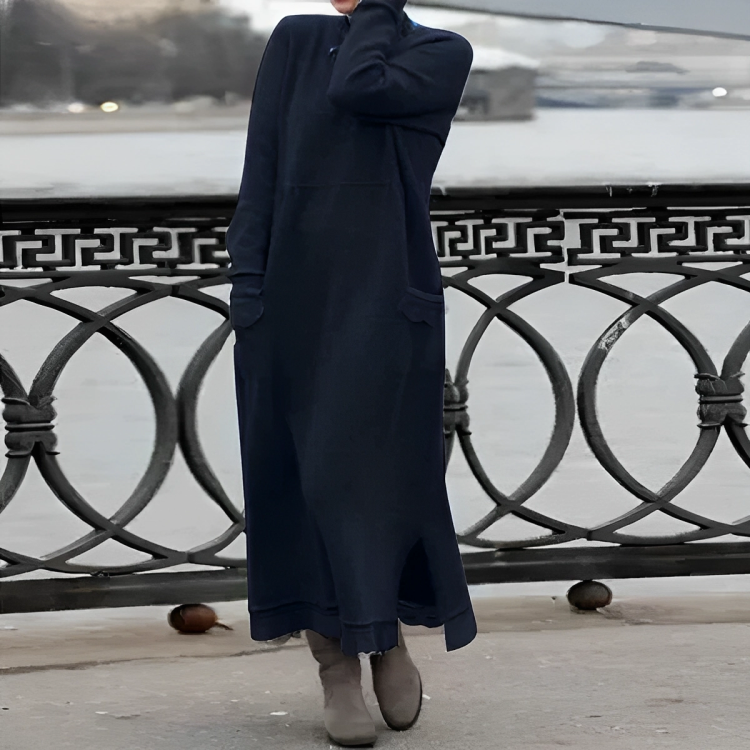 Larissa - Vestido Suéter Casual Estiloso