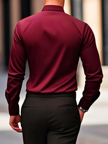 Larry - Camisa de manga larga casual elegante