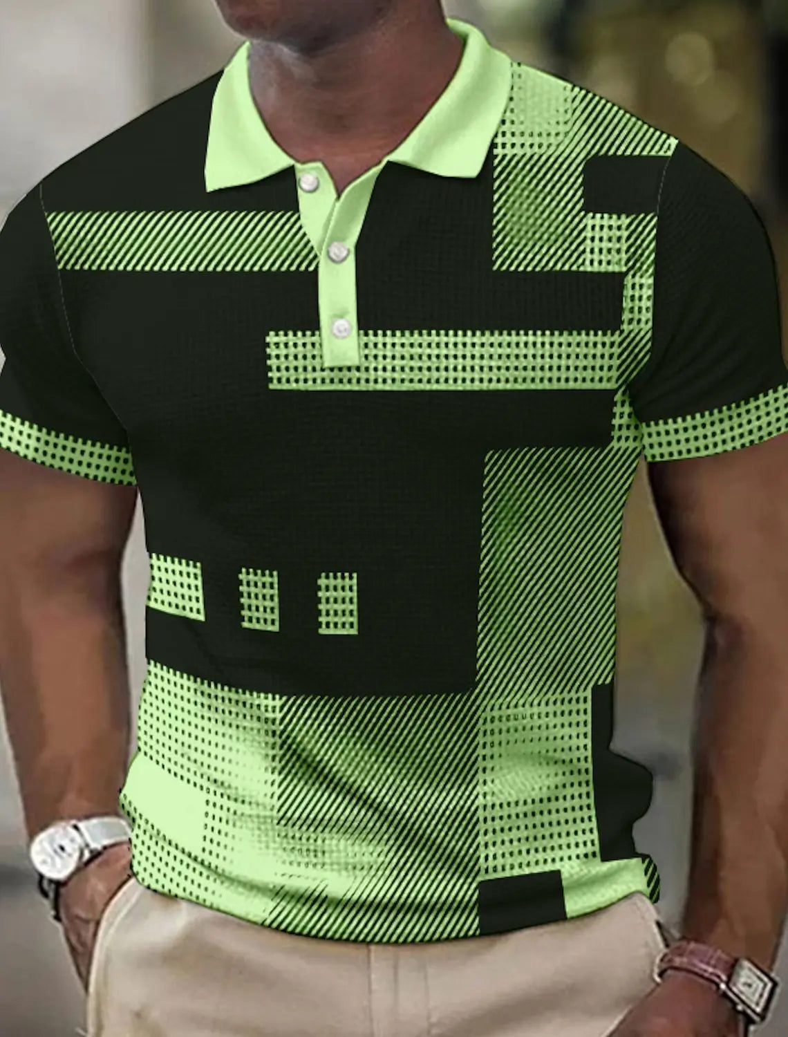 Benedict - Camisa tipo polo casual con estilo
