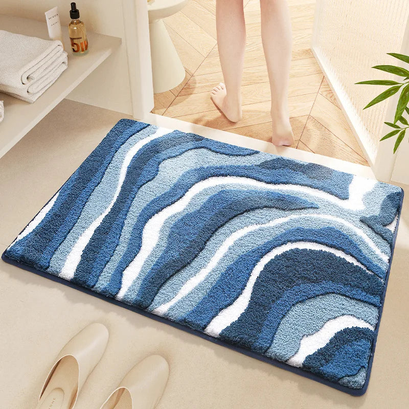 Tapete de Baño Acolchado Absorbente de Agua