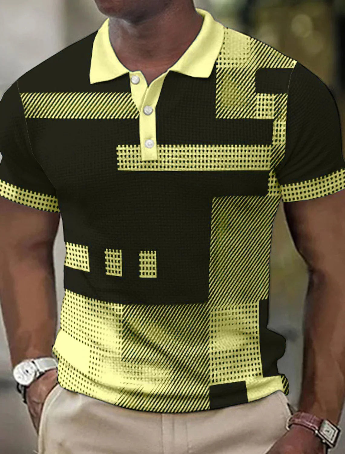 Benedict - Camisa tipo polo casual con estilo