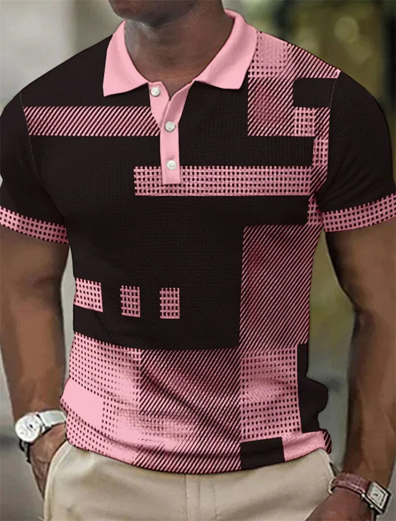 Benedict - Camisa tipo polo casual con estilo