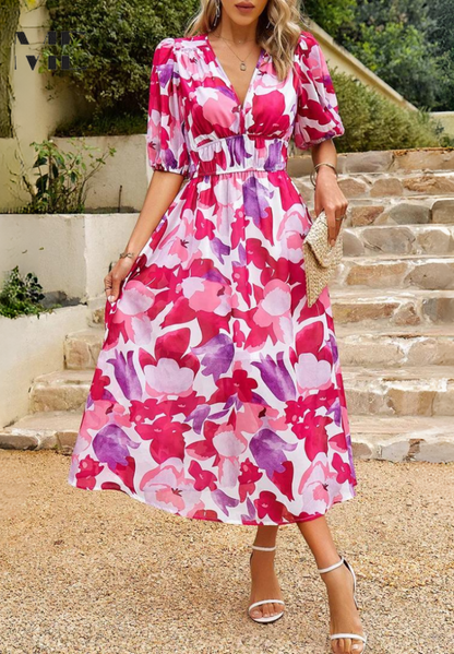 Flore – Elegante vestido floral