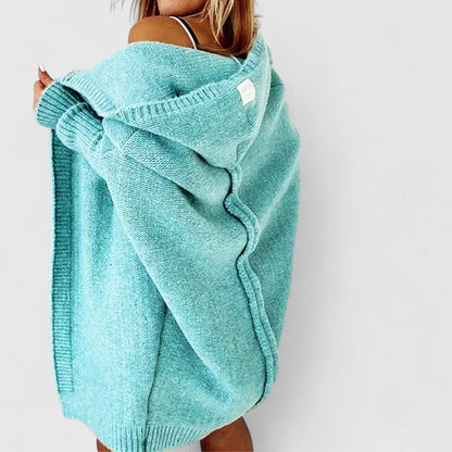 Jacqueline - Cárdigan con capucha casual con estilo