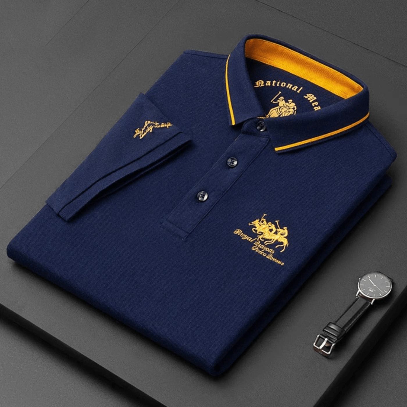 Crispin - Camisa tipo polo casual con estilo