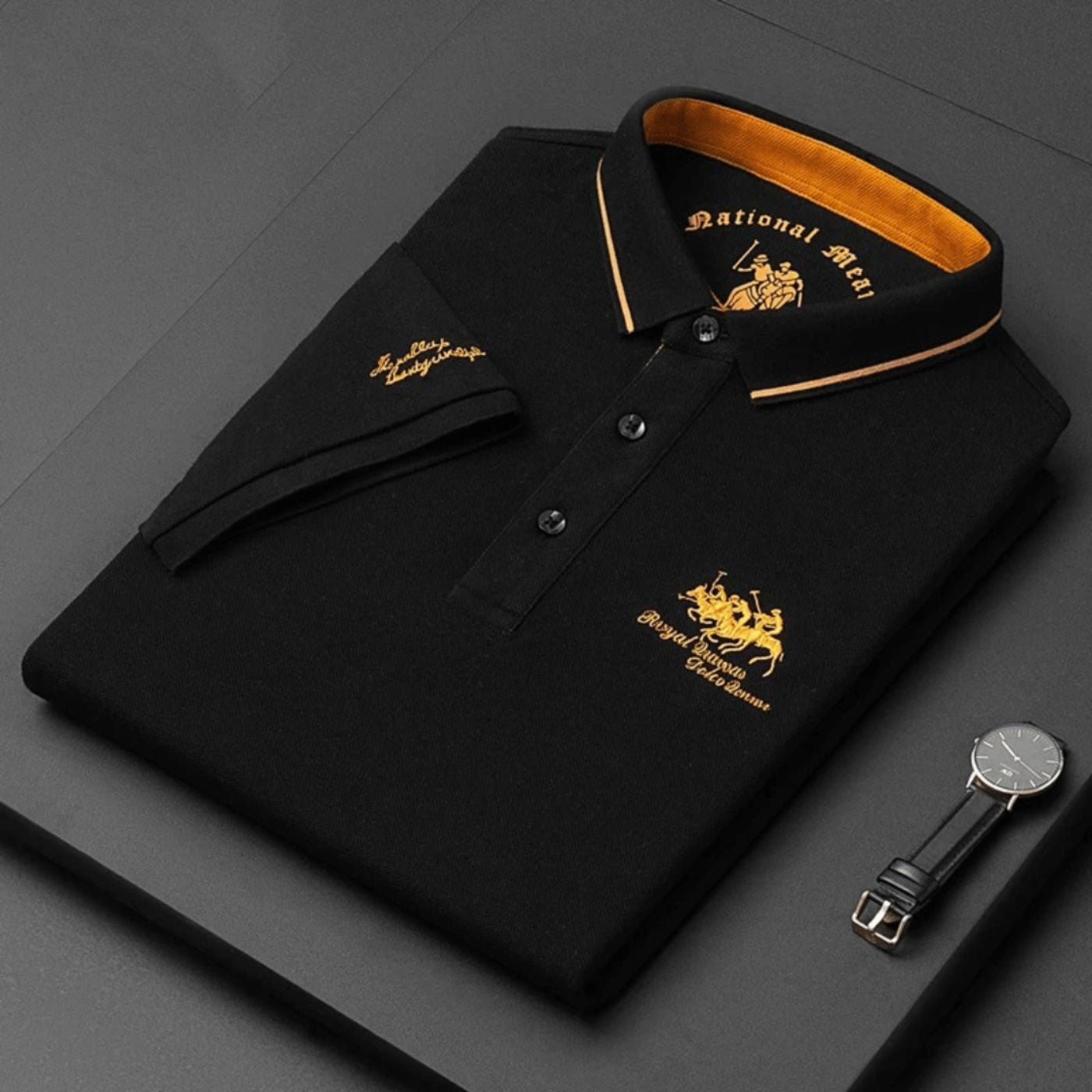 Crispin - Camisa tipo polo casual con estilo