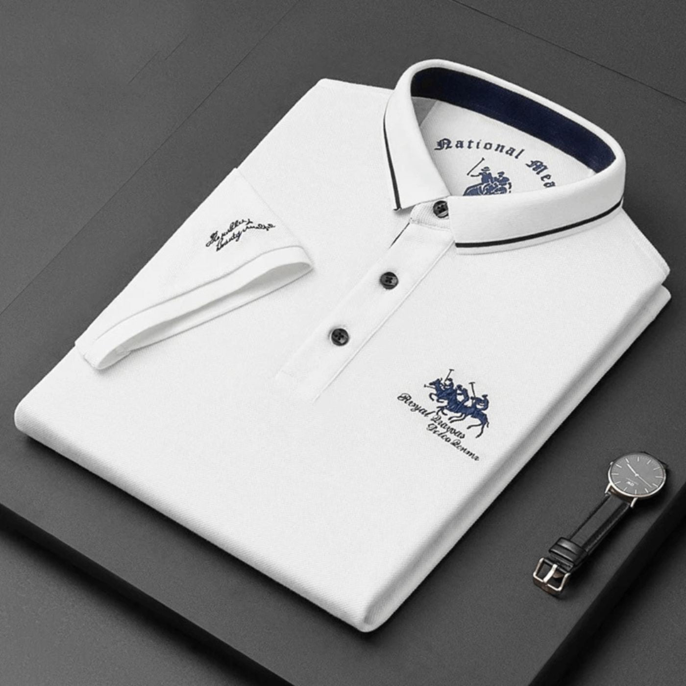 Crispin - Camisa tipo polo casual con estilo
