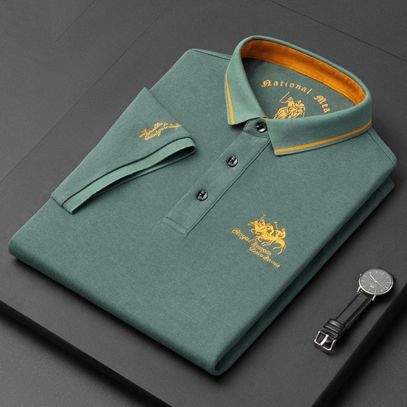 Crispin - Camisa tipo polo casual con estilo