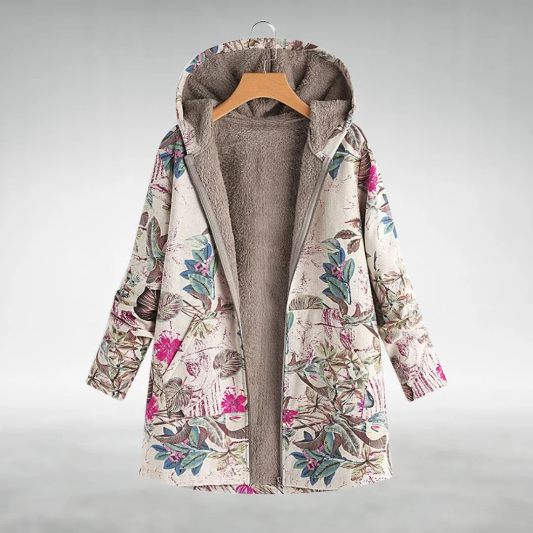 Jovanna - Chaqueta floral casual con estilo