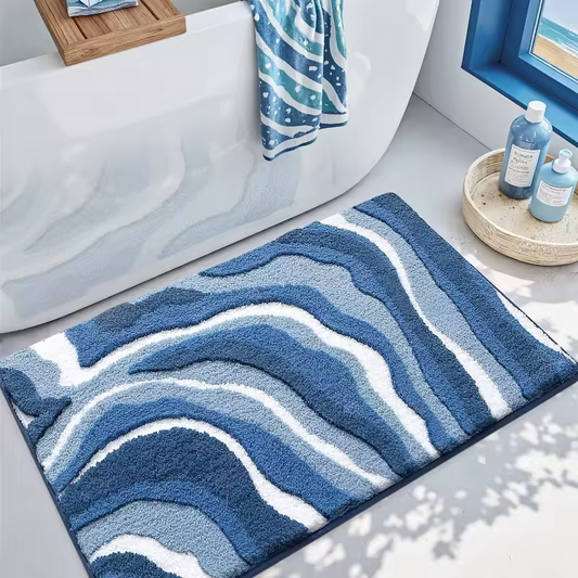 Tapete de Baño Acolchado Absorbente de Agua
