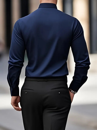 Larry - Camisa de manga larga casual elegante