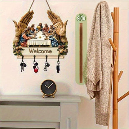 Colgador de Llaves Sagrado de Bienvenida
