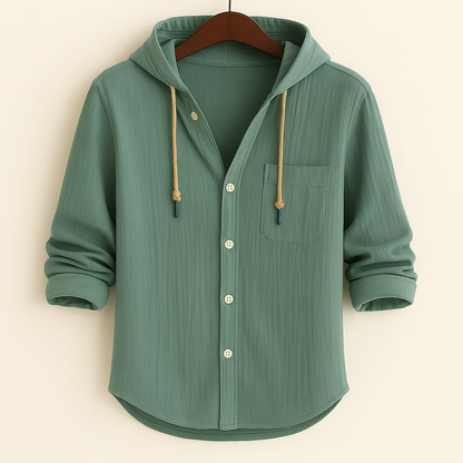Leandro - Camisa con Capucha Casual Estilosa