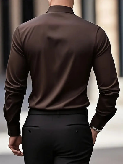 Larry - Camisa de manga larga casual elegante