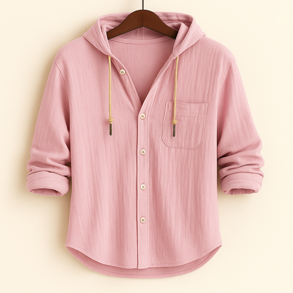 Leandro - Camisa con Capucha Casual Estilosa