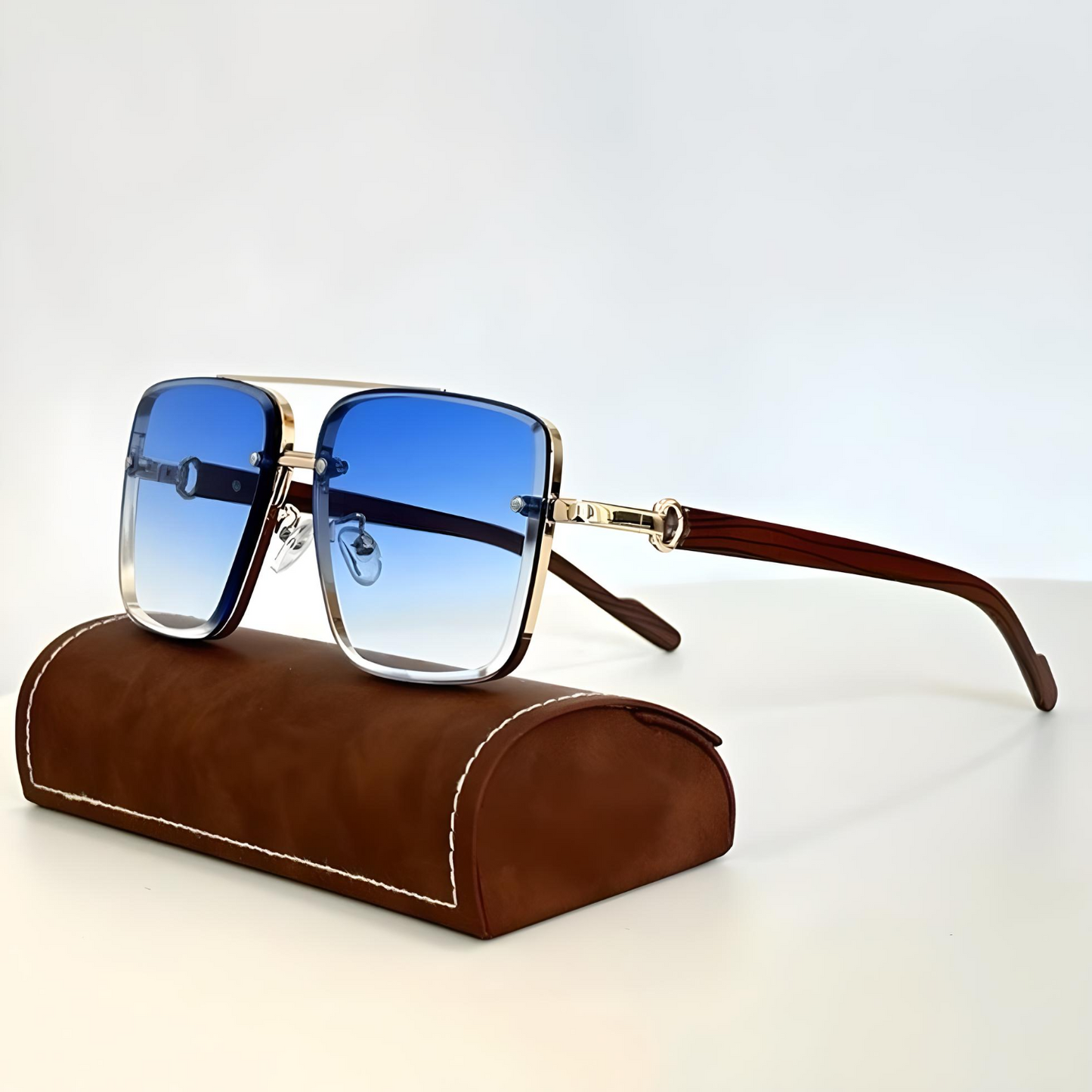 Benno - Gafas de sol de montura cuadrada