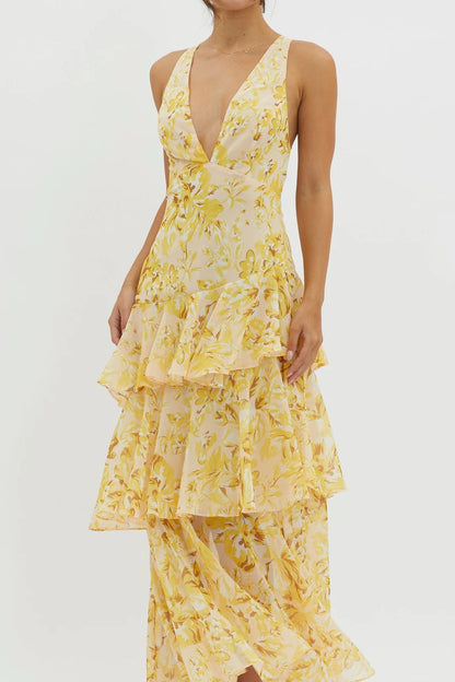 Benedetta - Vestido maxi floral elegante
