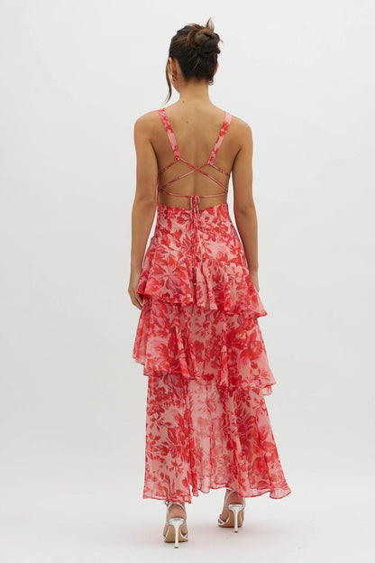 Benedetta - Vestido maxi floral elegante