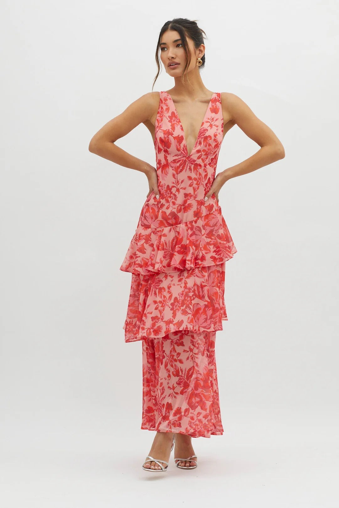 Benedetta - Vestido maxi floral elegante