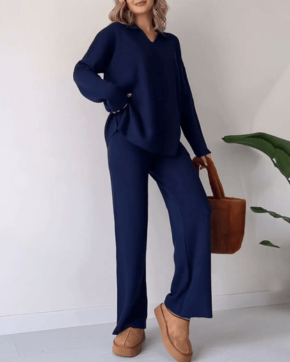 Aislene - Conjunto de Dos Piezas Casual Elegante