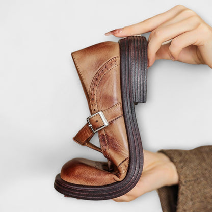 Elizabeth - elegantes merceditas de piel