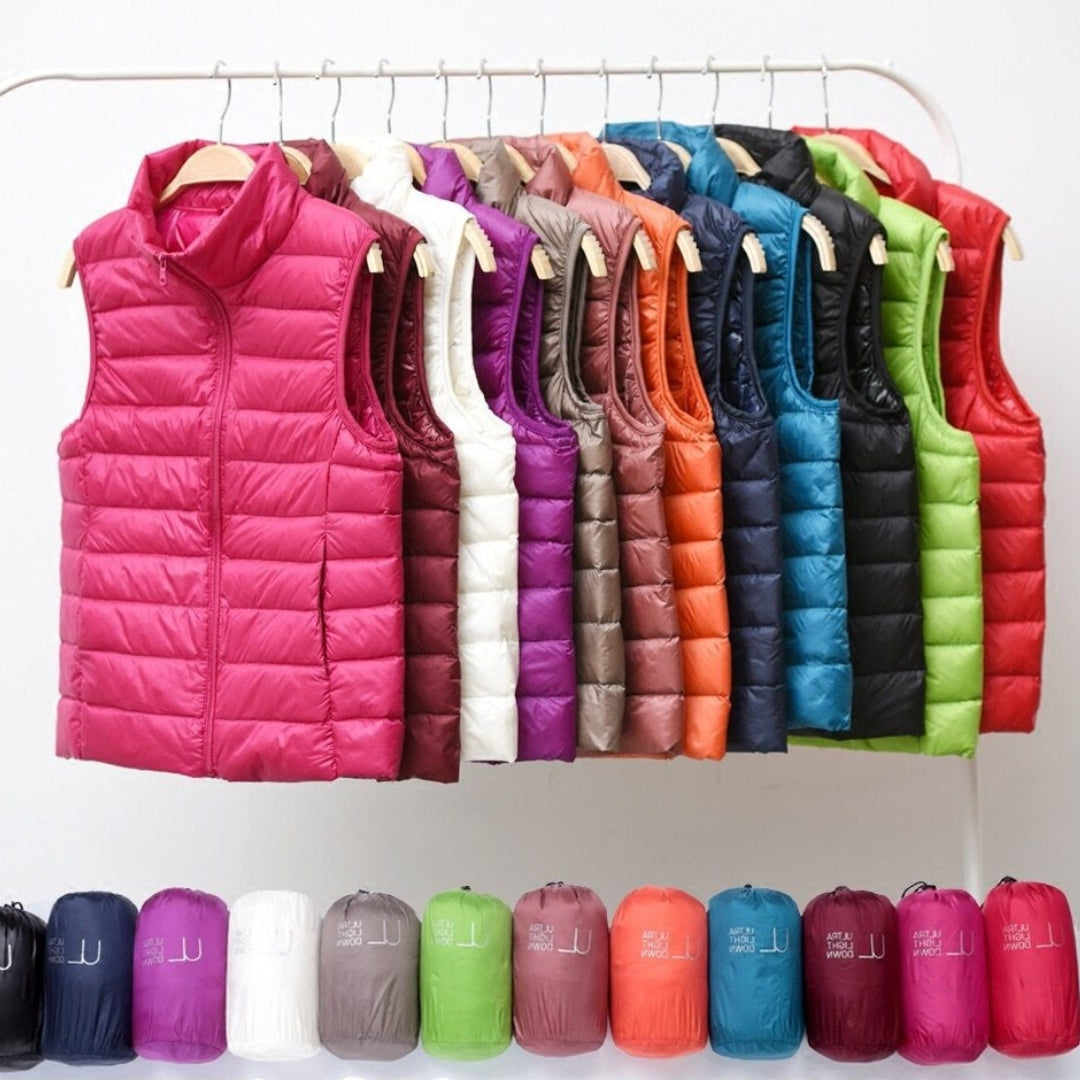 Ambrie - Chaleco acolchado casual elegante
